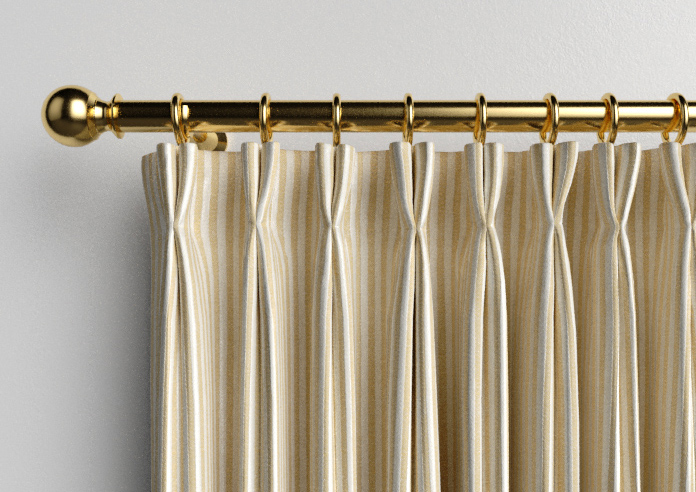 Emily Bond Oscar Stripe, Gold - Made to Measure Curtains - Image 10